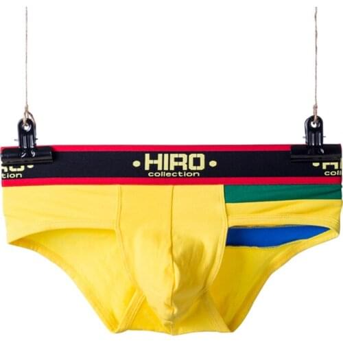 New mens underwear ins popular solid color trend autumn and winter mens briefs with independent packaging