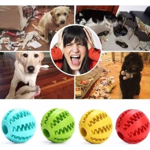 5/7 cm Dog toy Super Endurance rubber ball toy Interactive elastic ball tooth glue dog molar toy