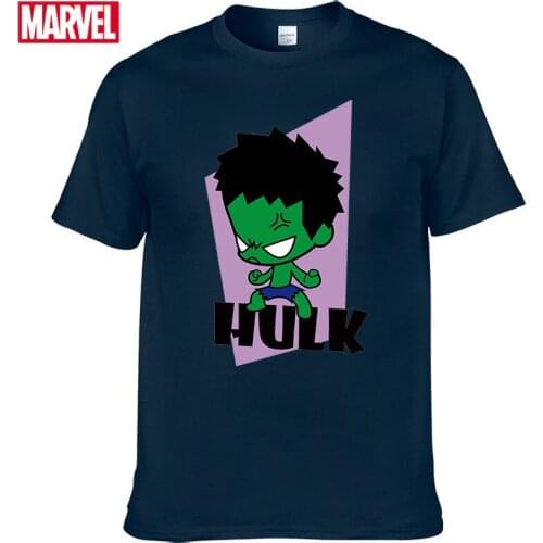 Marvel The Avengers Hulk T-shirt Comfortable Breathable 100% cotton Fashion clothes for teens Summer Tops Mens t-shirt #154