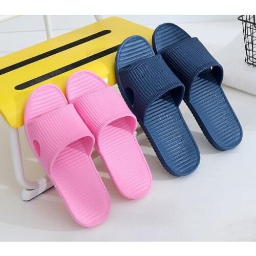 Home Bedroom Bathroom Slippers Flat Sandals Women Men Casual Outdoor Beach Flip Flop Ultralight Anti-Slip EVA Lazy Water Shoes