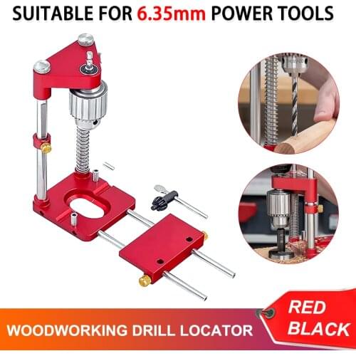 Universal Woodworking Drill Locator Labor Saving Alloy Steel Woodworking Drilling Template Guide Tool Power Tools For Home