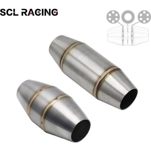 SCL Racing Universal Motorcycle Stainless Steel Exhaust Pipe Muffler Catalyst Expansion Chamber Silencer BD Killer For KTM CRF