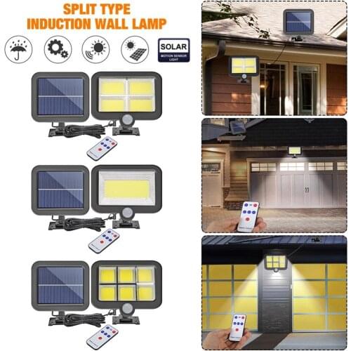 IP65 Waterproof LED Solar Wall Light LED Solar Light Remote Control Motion Sensor Solar Lamp Outdoor Garden Lamp Street Lamp