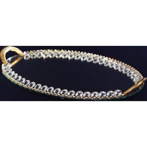 Cubic zirconia Mirrored Tray Oval 216557193