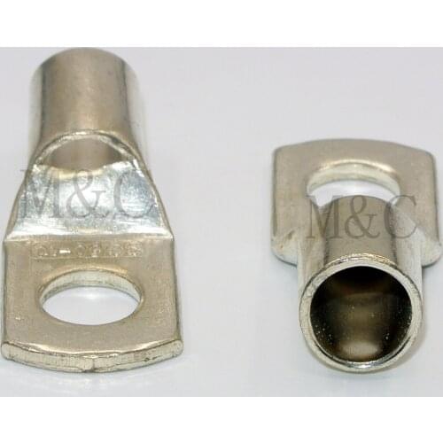 10pcs/Lot SC120-12/14/16 16mm2 12/14/16mm Bolt Hole Tinned Copper Cable lugs Battery Terminals