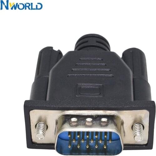 Nworld 10pcs VGA Dummy Plug Virtual Display Emulator Adapter DDC Edid 1920x1080P For Video Card BTC Mining Miner With Lock Plate