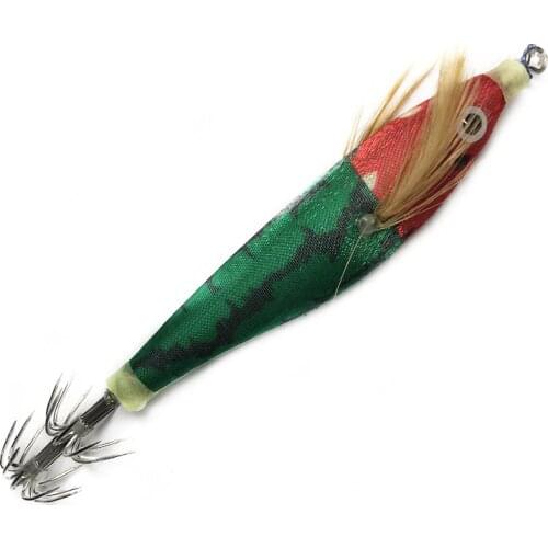 16Pcs Fishing Lure Squid Jig Wood Bait Fake Shrimp Fishing Wobbler Artificial jigging Lure Octopus Bait