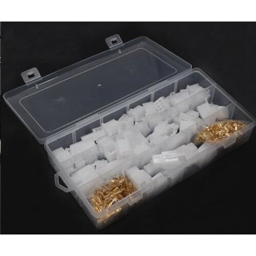 380Pcs/set Electrical 2.8mm 2 3 4 6 Pin Wire Terminal Connector Fixed Hook Male Female Terminals