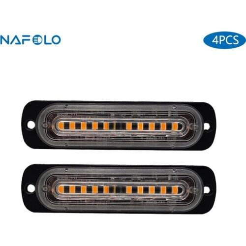 4 PCS Car Strobe Light For Car SUV Trailers Emergency Warning Police Flashing Lamp Flash LED Truck Side Marker Light