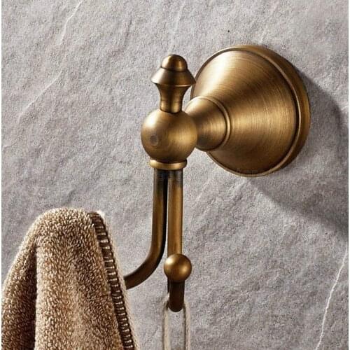 Antique Brass Clothes Hooks Wall Mounted Towel Hooks clothes hook Bathroom Accessories Robe Hooks zba146