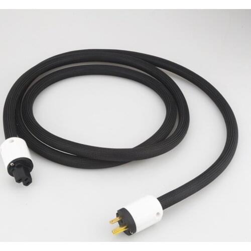 Audiocrast 10AWG HIFI Power Cable with US Plug Power Cord Cable Tube Amp DVD Audiophile