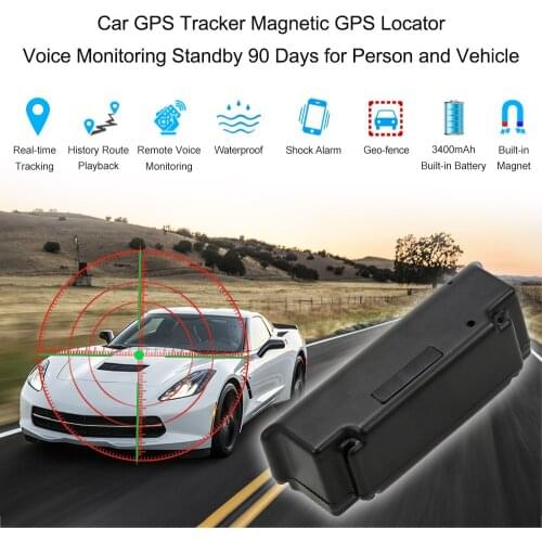 Car GPS Tracker Magnetic GPS Locator Voice Monitoring Standby 90 Days for Person and Vehicle