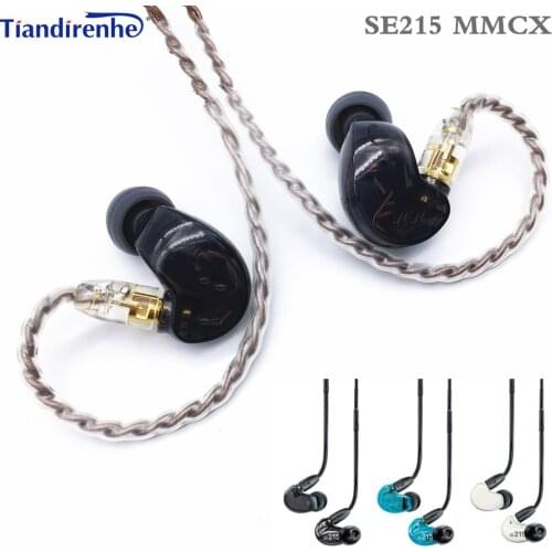 Fast shipping! SE215 Hi-fi stereo Noise Canceling 3.5MM mmcx SE 215 In ear Earphones With Separate Cable headset Subwoofer