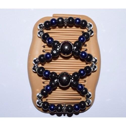 Black&blue pearl energic style beautiful Magic butterfly new high quality Comb 20 pcs/lot