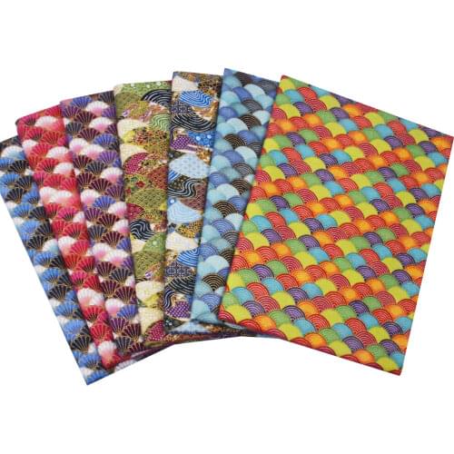 Colorful Bronze Cotton Fabric, Japanese Style Fabric For Kimono DIY Accessories Crafts, Sewing Dolls & Bags Material