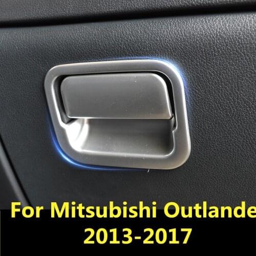 For Mitsubishi Outlander 2013-2017 Car instrument desk right on storage box Cover Trim Sequin Decoration car Accessories