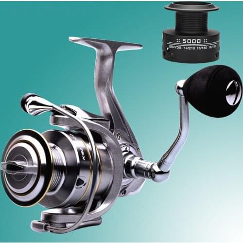 WALK FISH High Quality 14+1 BB Double Spool Fishing Reel 5.5:1 Gear Ratio High Speed Spinning Reel Carp Fishing Reels
