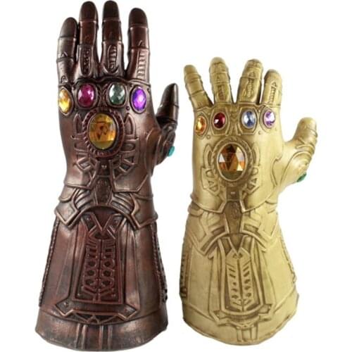 Movie Thanos Cosplay Accessories Glove weapon Infinity Gauntlet Gloves Dress up Props Latex Gauntlet Collectible Toy