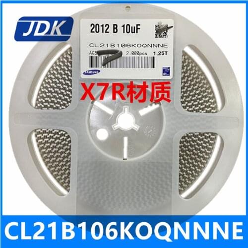 Chip capacitors CL21B106KOQNNNG CL21B106KOQNNNE CL21B106KOQNFNE 0805 10uF 16V X7R ±10