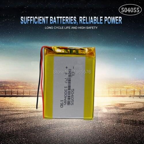 3.7V 1200mAh 504055 Lithium Polymer Li-Po li ion Rechargeable Battery For mp3 mp4 mp5 GPS DVR Bluetooth speaker toy Lipo cell