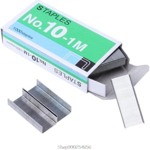 1000Pcs/Box Metal Staples No.10 Binding Office School Supplies Stationery Tools N06 20 Dropship