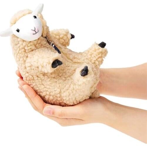 Lovely Simulation Little Alpaca Doll Children Lamb Soothing Dolls Detachable Clothes Festival Baby Gifts Soft Plush Animals Toys