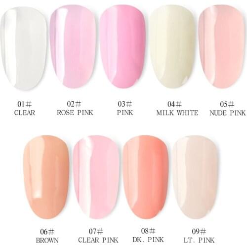 Nail Builder Extend Poly Nails Gel Polish Varnish For Nail Extension UV Gel LED Sculpting Hard 9 Color Nail Gel Lacquer Manicure