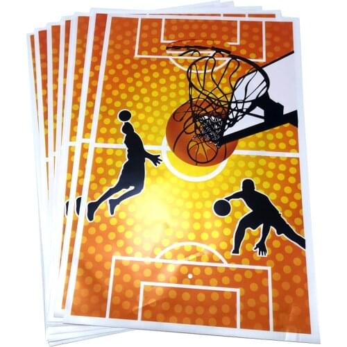 Basketball Theme Birthday Party Supplies Decorations Kids Boys Favors Loot Bag Happy Baby Shower Candy Gifts Bags 100pcs/lot