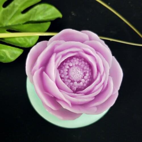 PRZY HC0177 Silicone Mold Soap Molds DIY Rose Flowers Soap Making Clay Moulds Aroma Resin Peony Carnation Candle Silicone
