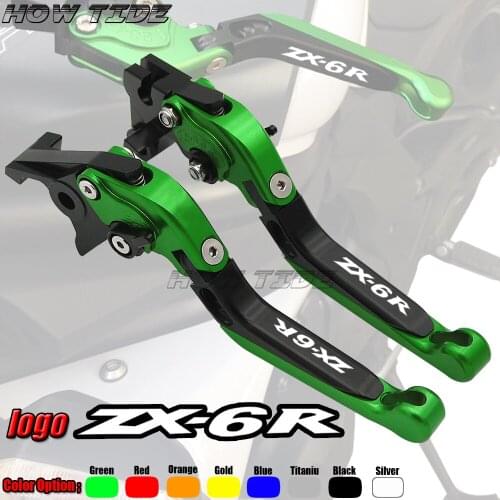 For Kawasaki ZX 6R ZX6R ZX-6R 1995-1999 1996 1997 1998 CNC Adjustable Folding Motorcycle Brake Clutch Levers