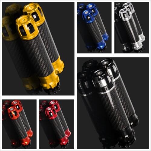 7/8" 22mm Carbon Fibre Handle Bar Grips Fit for RGV 250 GSXR 600/750/1000/1300 GSX1300R Hayabusa SV650 GSF All Year
