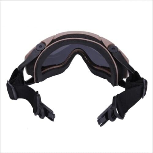 Helmet GogglesTactical Combat Glasses Army Fans Outdoor Camping Hiking Hunting Multi-function Dust-proof wind-sand windshield