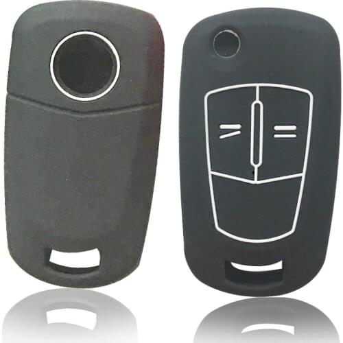 Silicone For Meriva Flip Car Key Shell Fob Cover For Opel Astra H Corsa D J Insignia G Vectra C Mokka Zafira Car Key Case Holder