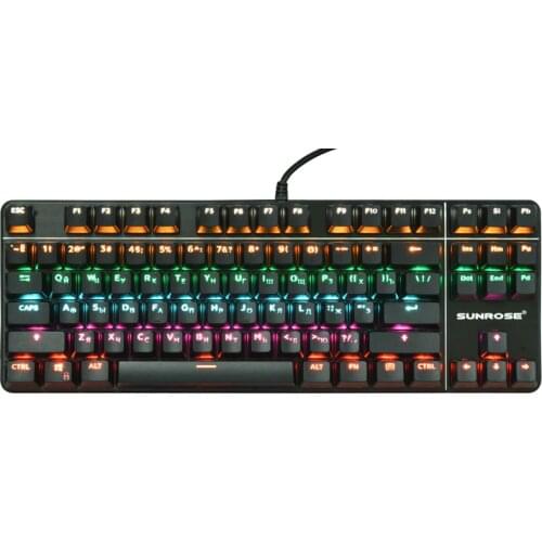 Russian Mechanical Keyboard Backlit USB Gaming Wired Keyboard 87 104 Kyes Glowing Computer Peripherals for Desktop Laptop