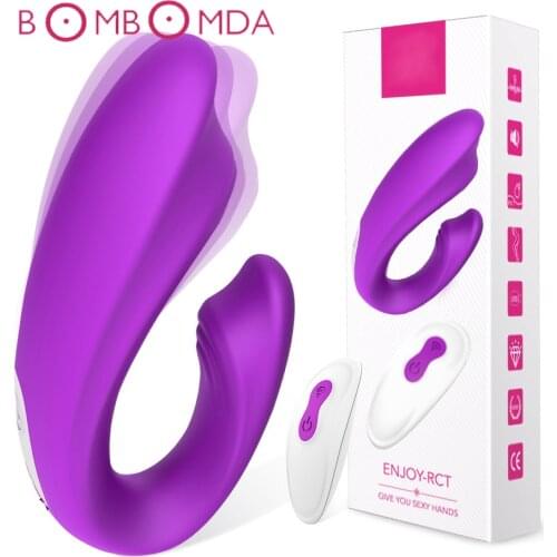 Vibrating Sex Toy For Adult Vagina Clitoris Stimulate U Type Vibrator for Women Masturbator Wireless Remote Vibration for Couple