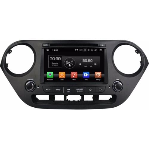Octa Core 7'' 8 core Android 9.0 Car Radio DVD player GPS for Hyundai grand i10 2013 2014 2015 NAVIGATION 4G RAM 64G ROM auto