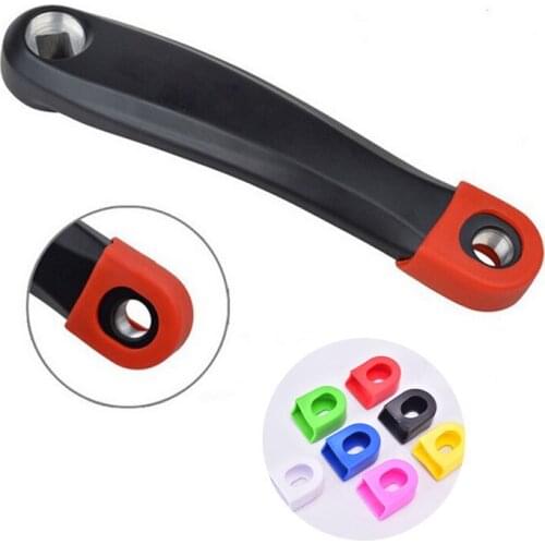 2pcs Silicone Bicycle Crank Arm Protector Cover Mountain Road Bike Universal Crankset Protective Caps MTB Cycling Accessories