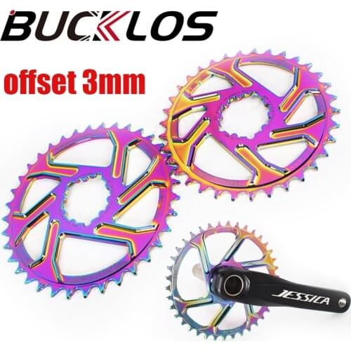 GXP MTB Crankset Rainbow Offset 3mm Chainring Narrow Wide Aluminum 7075-T6 Chainwheel 32-38T for GXP XX1 X9 XO X01 Bike Parts
