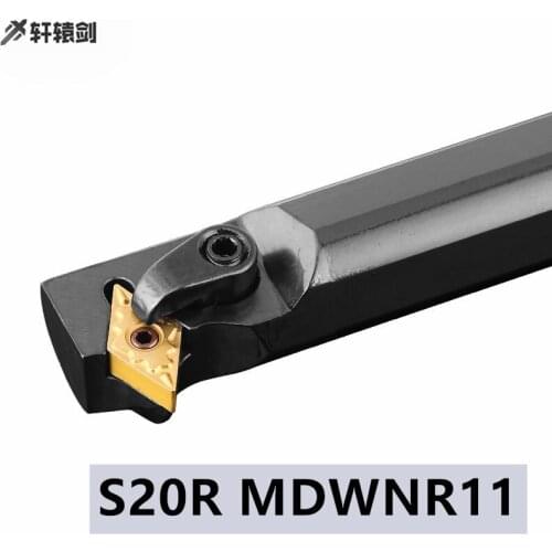 1PC S20R-MDWNR11 S20R-MDWNL11 Internal Turning Tool Holder 20mm MDWNR MDWNL CNC Carbide Insert Shank Drill Pipe Using DNMG11