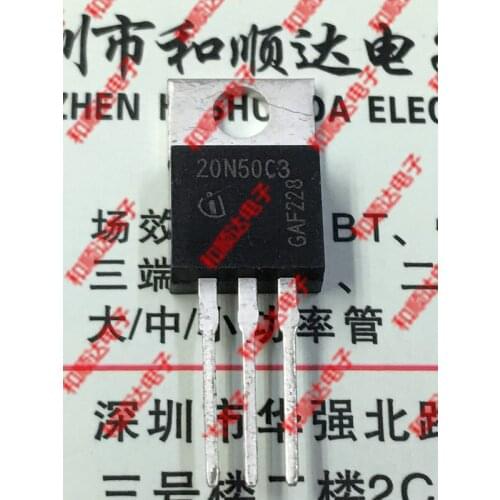10pcs/lot 20N50C3 SPP20N50C3 New stock TO-220 500V 20A