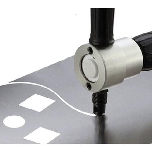 160A Nibble Metal Cutting Double Head Sheet Nibbler Saw Cutter Drill Attachment Free Cutting power tools