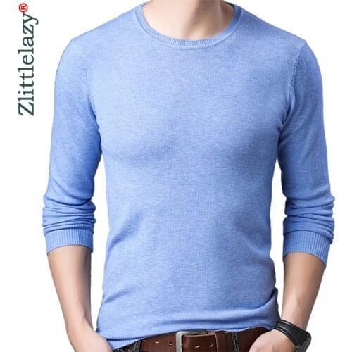 2020 New Casual Thin Striped Knitted Solid Pull Sweater Men Wear Jersey Mensluxury Pullover Mens Sweaters Male Fashions 93058