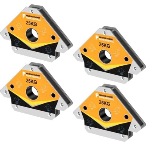 4PCS 25KG Welding Holder Multi-Angle Solder Magnet Weld Fixer Positioner Locator Auxiliary Locator Tools 55LBS