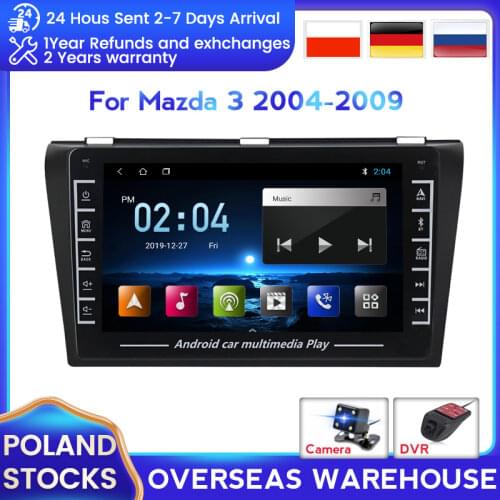 Car GPS Multimedia Player Bluetooth Lossless Music For Mazda 3 2010-2012 Android System IPS Screen Carplay HD Camera FM Video