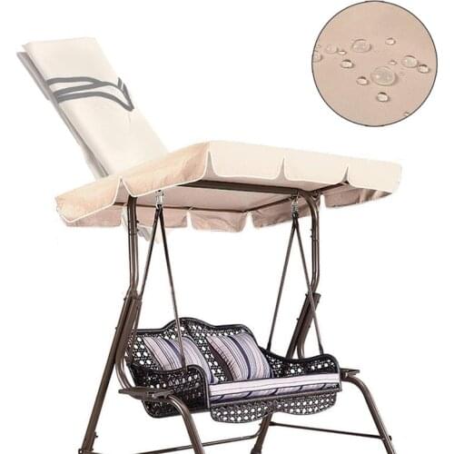 210D Top Rain Cover Rain Ruffled Park Rain-Proof Cover Outdoor Patio Swing Chair Dust Covers Waterproof Swing Seat Top Cover