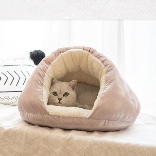 Cat House Pet Beds Pet Mats Small Dog Bed Kitten Sleeping Warm Puppy Nest High Quality Cotton Slipper Cat Bed Pet Products