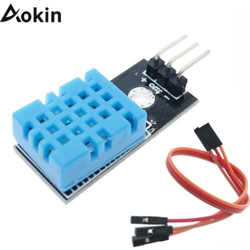 DC 3.3V 5V Electronics DHT11 Temperature and Relative Humidity Sensor Module With Cable For arduino Diy Kit