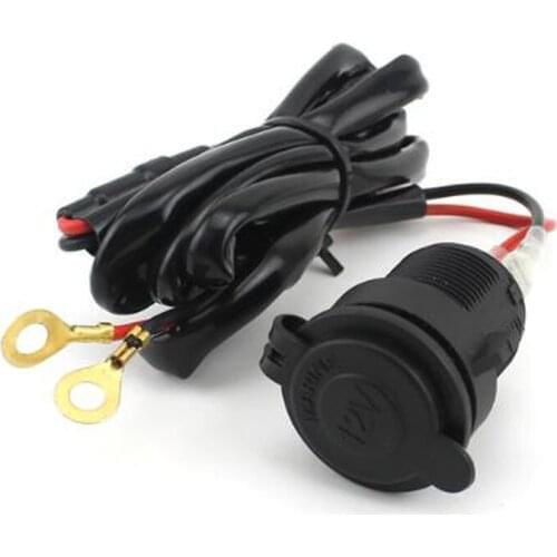 12V 100A Car Motorcycle Cigarette Lighter Socket High Quality GPS Power Socket Car Power Seat With Insurance Line