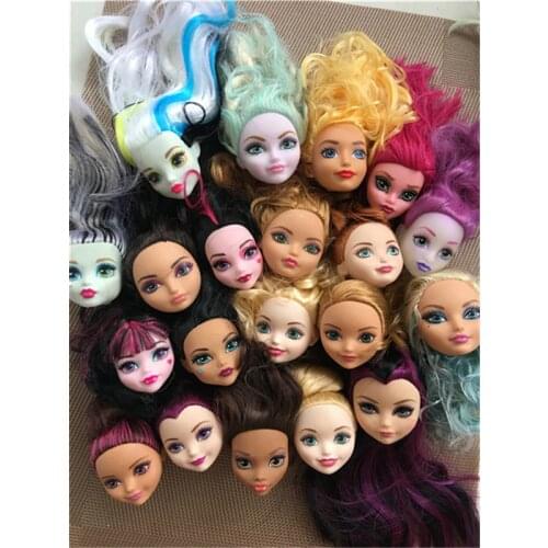 Monster toys high school female doll head DIY accessories
