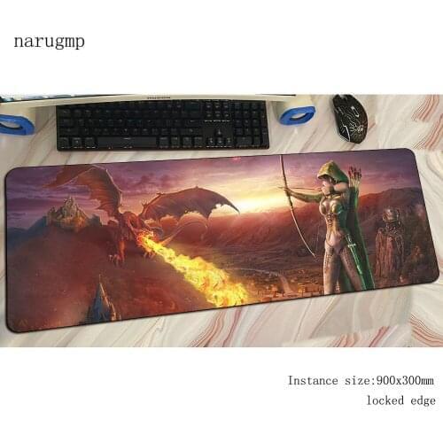 Dragon age mouse pad gamer locked edge 900x300x3mm notbook mouse mat gaming mousepad locrkand pad mouse PC desk padmouse mats